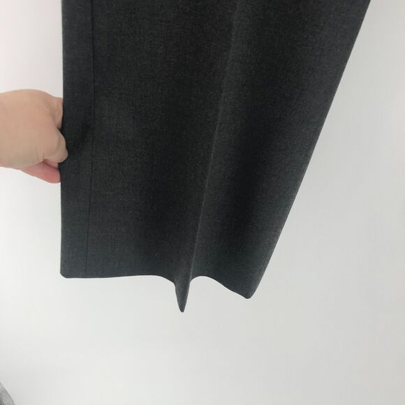 Alex Marie Pant Womens 12 Gray Mid Rise Flat Front Straight Leg Stretch Trouser - Picture 4 of 10